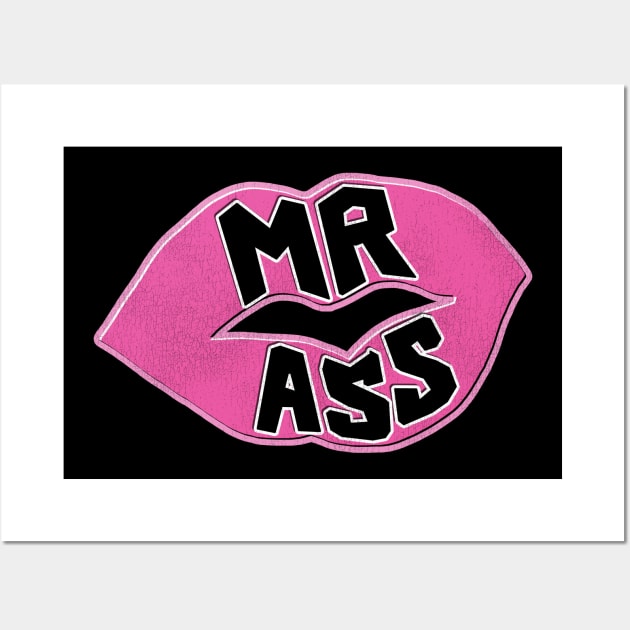 Mr Ass Wrestling (Front/Back Print) Wall Art by darklordpug